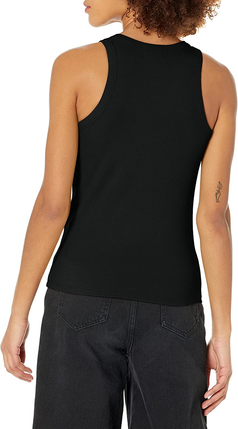 The Drop Women's Valerie Cutaway-Neck Racerback Rib Knit Tank Top - Image 2